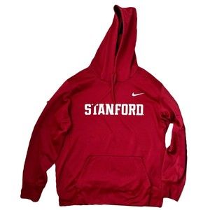 Nike Stanford Dri-Fit Therma PO Hoody Sweatshirt Red Hooded Men’s Sz Large